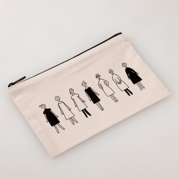 Lucian 542206 Embroidered Cloth "100 Neesan Sewn Zip Pouch Kazue