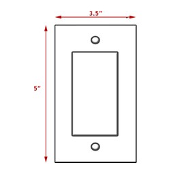Elements of Space - Decorative Switch Plate Covers - Decora Light Switch - Rocker Switch Plate - GFCI -Lattice White Design