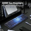 ZORNHER ZH980 Wireless Mechanical Gaming Keyboard,95% Blue Hot-Swappable Custom Creamy