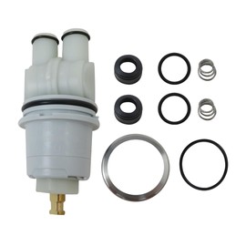 JRSHOME 2024 Upgraded RP19804 RP46074 Shower Cartridge Replacement for Delta 1300/1400 Series 13/14 Series, Include RP22734 (RP46074+Bonnet Nut)