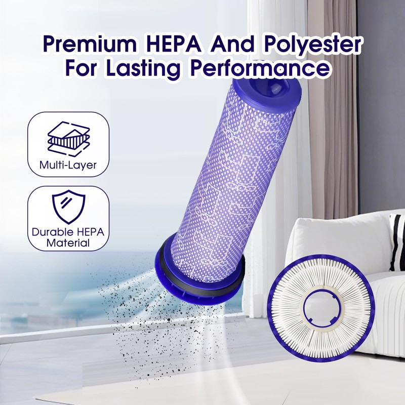 Replacement Filter Kit Compatible with Dyson DC41, DC65, DC66,UP13, UP20