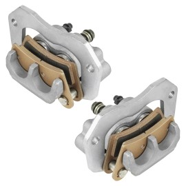 Caltric Rear Left Right Brake Caliper w/ Pads for Polaris 1912277 1912278