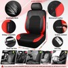 CAR PASS Leather Car Seat Covers Front Seats Only, with