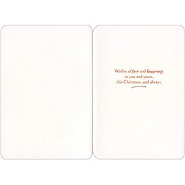 Pictura Pine Needle Wreath with Red Bow Sister and Family Christmas Card