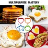 Pack of 4 Fried Egg Moulds, Food Safe, Non-Stick Coating,