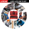 LLNDEI 1/4" Drive Socket set & Nut Driver Set 44PCS,