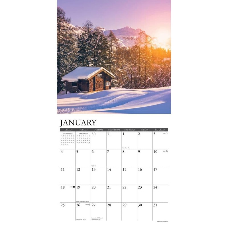 CabinLife 2026 12" x 12" Wall Calendar