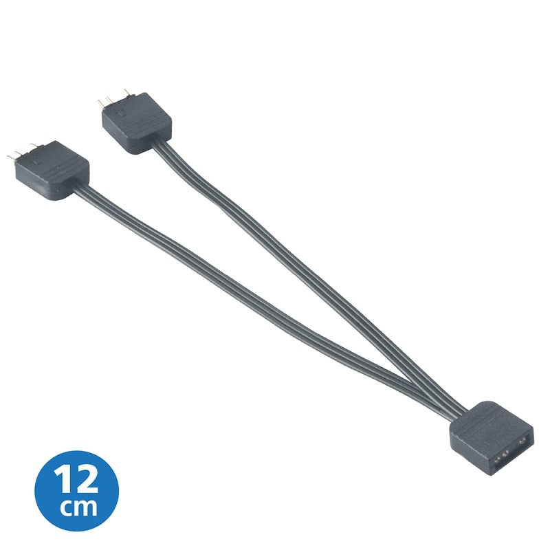 Akasa Addressable RGB LED Splitter Cable | 1-to-2 aRGB LED
