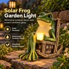Solar Frog Garden Light for Outdoor Decoration – Waterproof Resin
