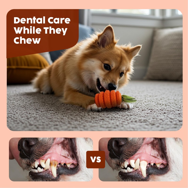 Maujii Pineapple Dog Toy - Durable Natural Rubber Dog Toys