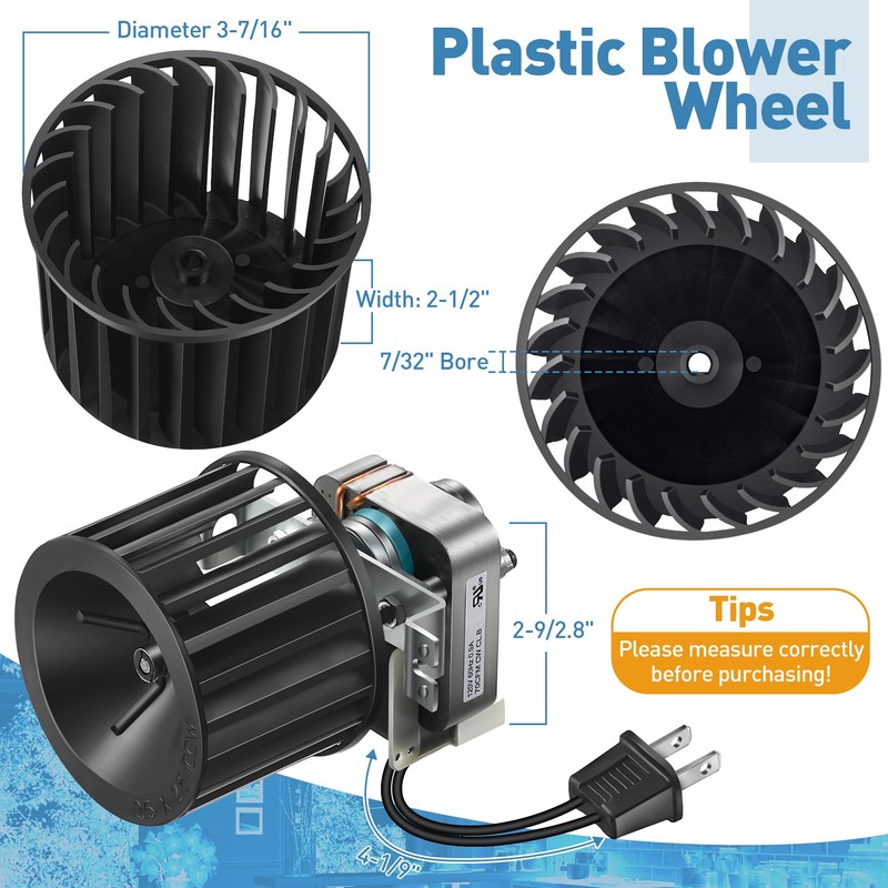 Ceoighe 1 Pcs Replacement Fan Blower Assembly Compatible with Nutone