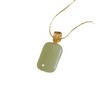 CUSIOALQQ Jade Necklace for Women Gold Chain Natural Jade Pendant
