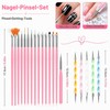 luxwo Nail Brush Set 20 Pieces Nail Brush for Gel