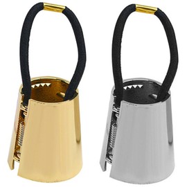 PACKOVE 2pcs Metal Ponytail Holders Elegant Hair Bands for Women Elastic Hair Ties for Daily Use and Parties Silver Gold