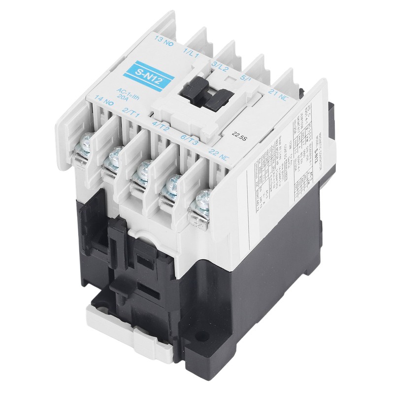 AC Contactor High Sensitivity Industrial Electric Magnetic 20A 3 Pole