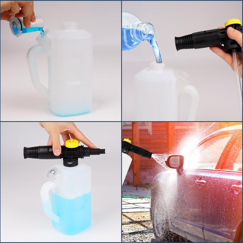 DERASL 1L Adjustable Snow Foam Lance - Compatible with Lavor,