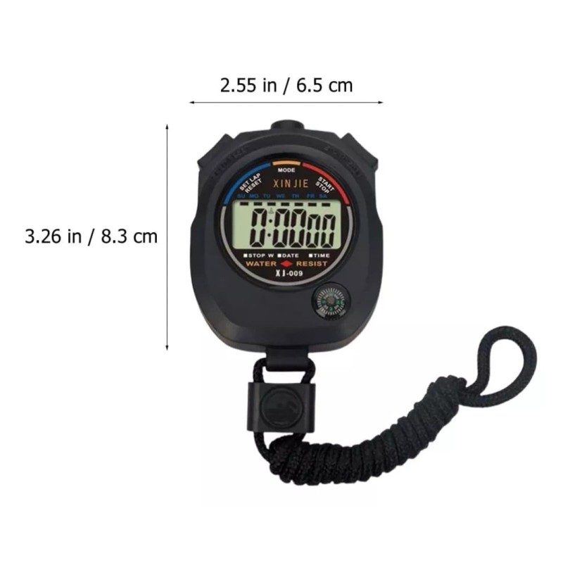 Alien Technology Cronómetro Deportivo Digital Brújula Alarma Reloj Portatil