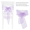 10Pcs Organza Banquet Chair Sash Exquisite Chair Bows Sashes for