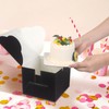 DOYIDE 20Pcs Mini Cake Boxes with Window, 6x6x5 Inches Black