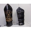 metaldevastation.com KAMPFAR.. LEATHER GAUNTLET THOR'S HAMMER.VIKING BLACK METAL...(MDLG0 - RIGHT,