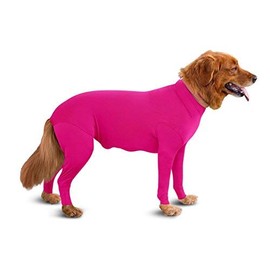 Shed Defender Original Dog Onesie - Seen On Shark Tank, Contains Shedding of Dog Hair for Home, Car, Travel, Anxiety Calming Shirt, Surgery Recovery Body Jumpsuit, E Collar Alternative