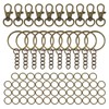 sourcing map 70Pcs Keychain Rings Kit, Keychain Hardware Includes 10Pcs