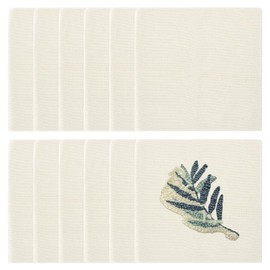 WEBEEDY 12 Pcs Punch Needle Monks Cloth 28x28 cm Weavers Cloth for Punch Needle Cotton Tufting Clothes Fabric for DIY Pillow Rug Punch Tufting Gun Embroidery Needlework Craft