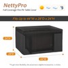 NettyPro Fade Resistant Fire Pit Table Cover Rectangular Waterproof Heavy