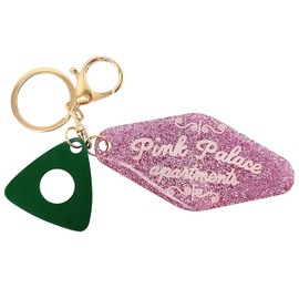 ASVP Shop Coraline Pink Palace Apartments Handmade Resin Keychain