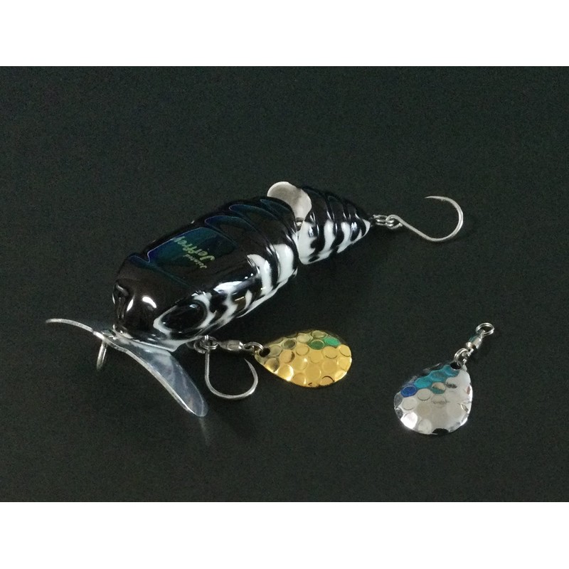 Luana® Fishing Colorado Blades Hammered Silver & Gold Set/Handcraft Metal