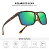 MERRY'S Rectangular Polarized Sports Sunglasses for Men Women Cycling Driving