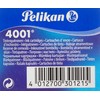 Pelikan 4001 TP/6 Ink Cartridges for Fountain Pens, Brilliant Black,