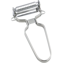 Shimomura Kihan 37577 Peeler, Made in Japan, Protected Double Sided Peeler, Stainless Steel