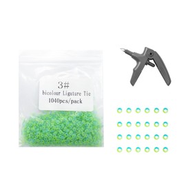 Orthodontic Ligature Ties, YOUYA DENTAL Colorful Ties Bands Rubber 1040pcs Multi-Color Elastic Teeth Orthodontic Ligature Rubber Bands with Orthodontic Ligature Gun for Brace and Orthodontic Procedure