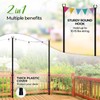 IDZO Heavy Upgrade Duty Outdoor String Light Pole for Deck