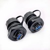 DEVMO 2PCS Electrical USB3.0 Female to Female IP67 Waterproof Connector,