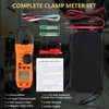 AMTOVL Clamp Meter - AC/DC Current, 2000 Counts Auto-ranging TRMS