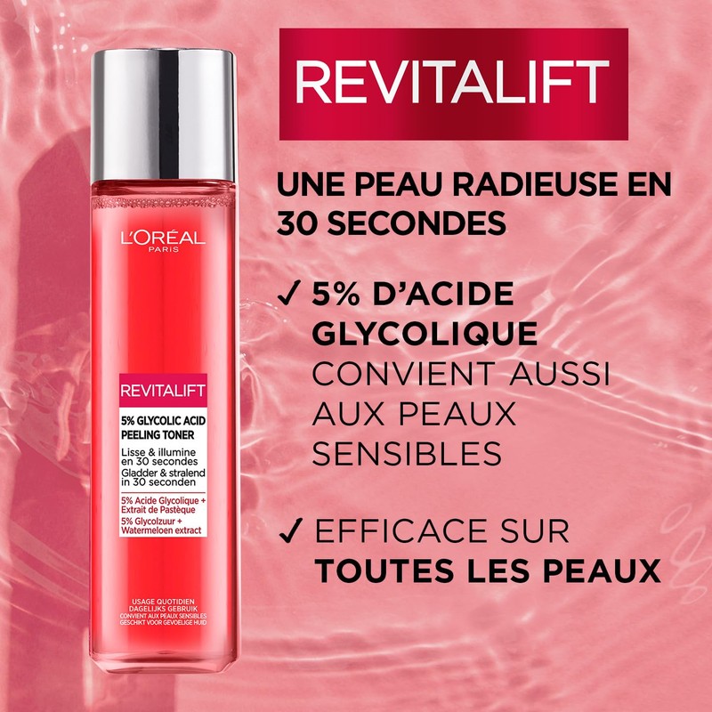 L'Oréal Paris L'Oreal Revitalift Exfoliating Toner with 5% Glycolic Acid