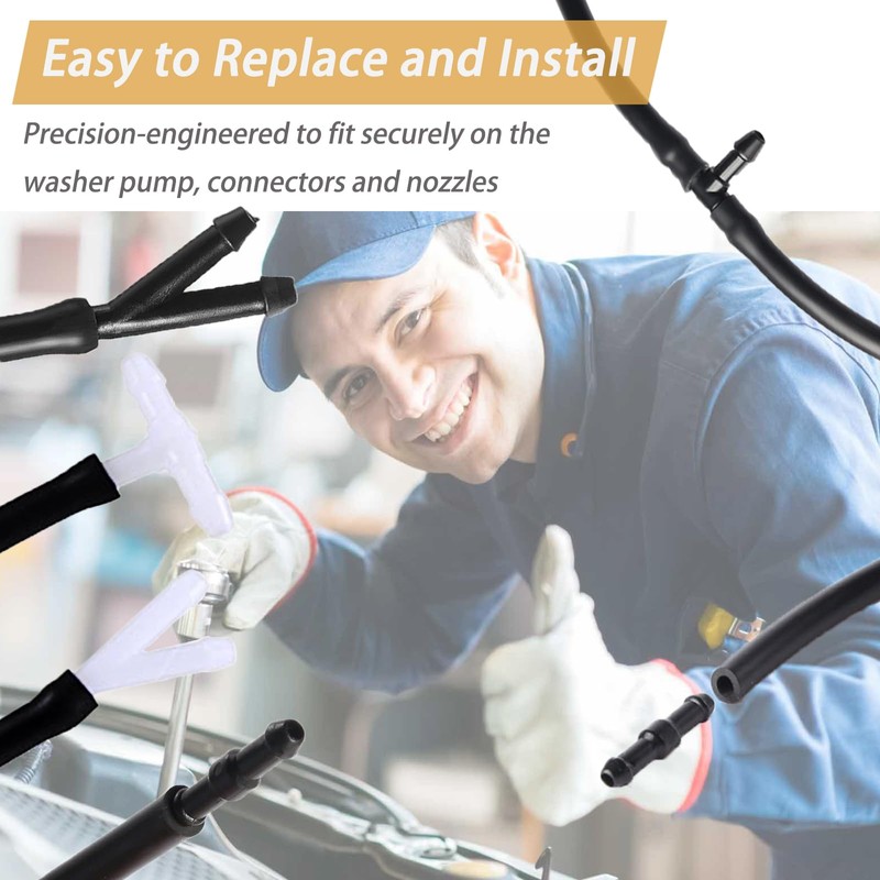 Windshield Washer Hose Kit - 4 Meter Universal Washer Fluid
