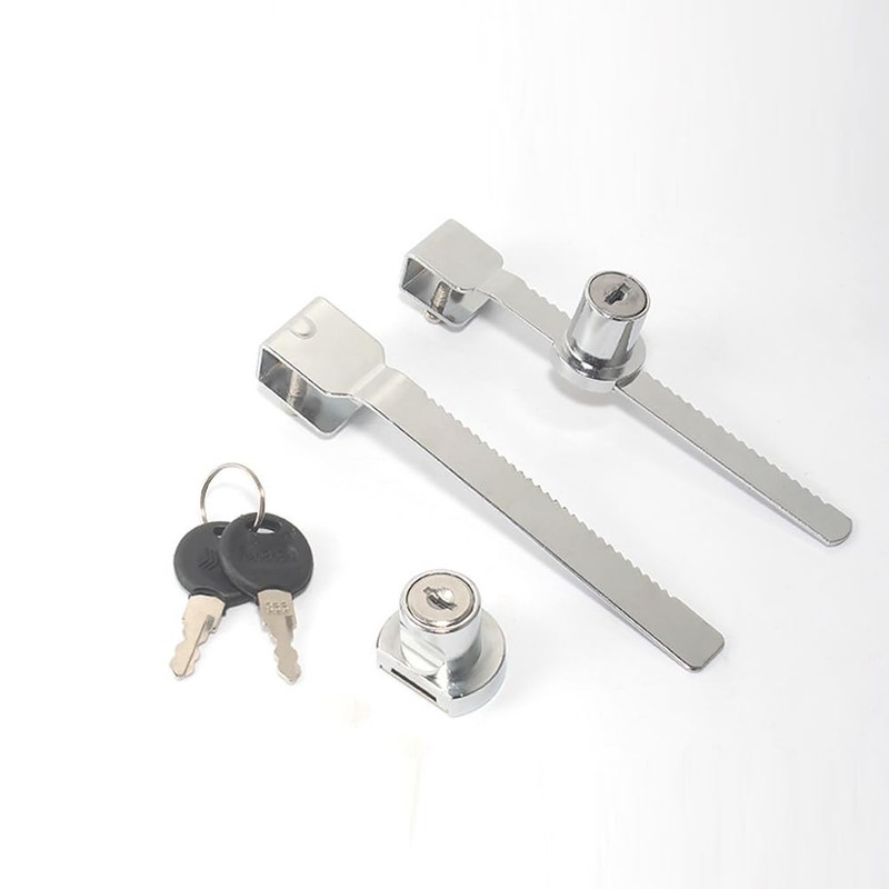 Sliding Glass Door Ratchet Lock,Locks for Glass Display Case with