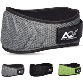 AQF Neoprene Weight lifting Belt for Men and Women – Extra Wide 6” Curved Gym Training Double Padded Strength for Back Support Powerlifting Bodybuilding Squats Deadlift and Workout Equipment