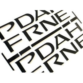 Generic Glossy Black ABS Plastic Lower Door Letter Inserts Compatible with Pathfinder 2022-UP ABS Plastic Emblem Not Decals