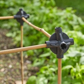 Briers LTD Multi Joint Cane Connectors 6 pack Bamboo or Willow Multiple direction connectors