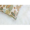 Mika Home Set of 2 Jacquard Tropical Leaf Pattern Throw