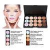 Paleta Correctores Universo en Linea 15 Tonos Crema Larga Duración