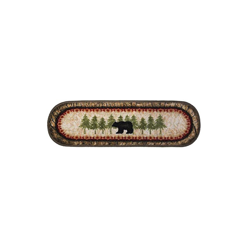Mayberry Rug Cozy Cabin Stair Treads 9"x30" 3 Pack, Birch