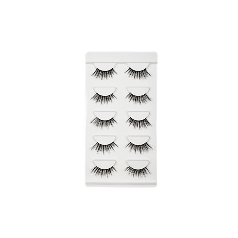 Vivis Half False Lashes 3D Faux Mink Corner Eyelashes Natural