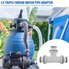 T-Piece Pool Hose Connector Diameter 38 mm: 3-Way Pool Hose