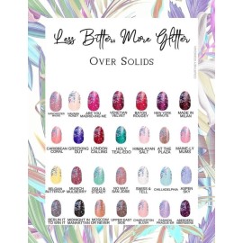 Color Street ~ LESS BITTER MORE GLITTER ~Clear Glitter Dipped~ Very Popular