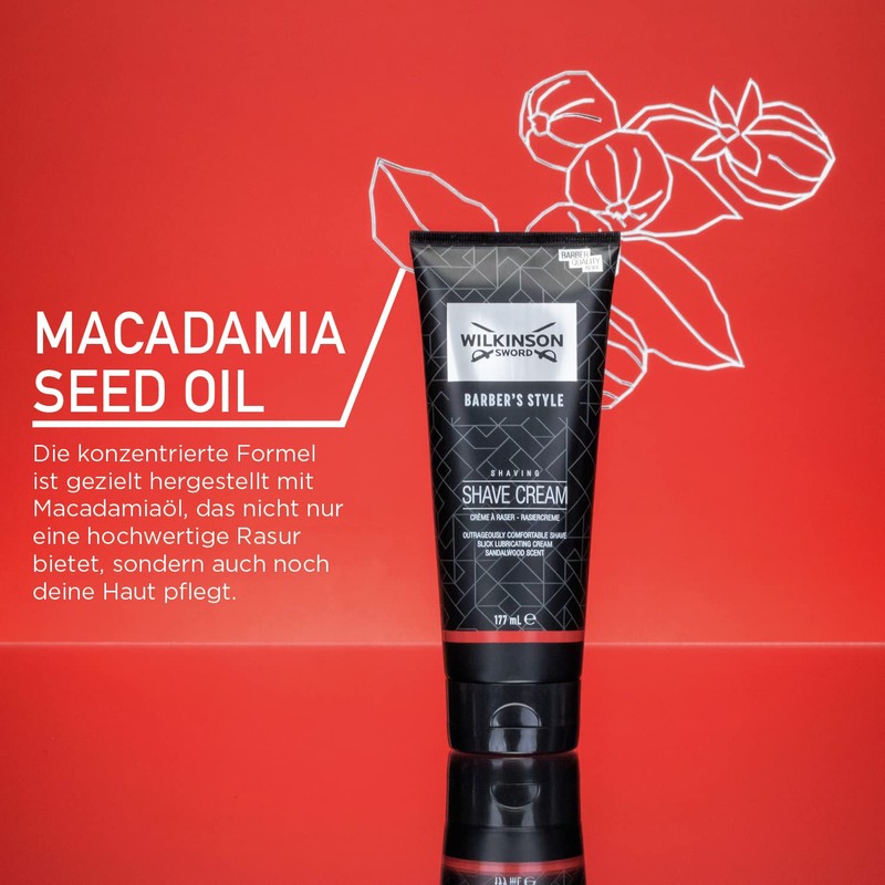 WILKINSON SWORD - Barber's Style For Men | Shaving Cream